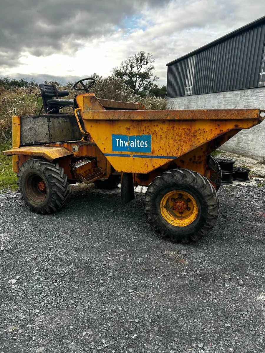 Thwaites 3 ton dumper for repair or parts - Image 1