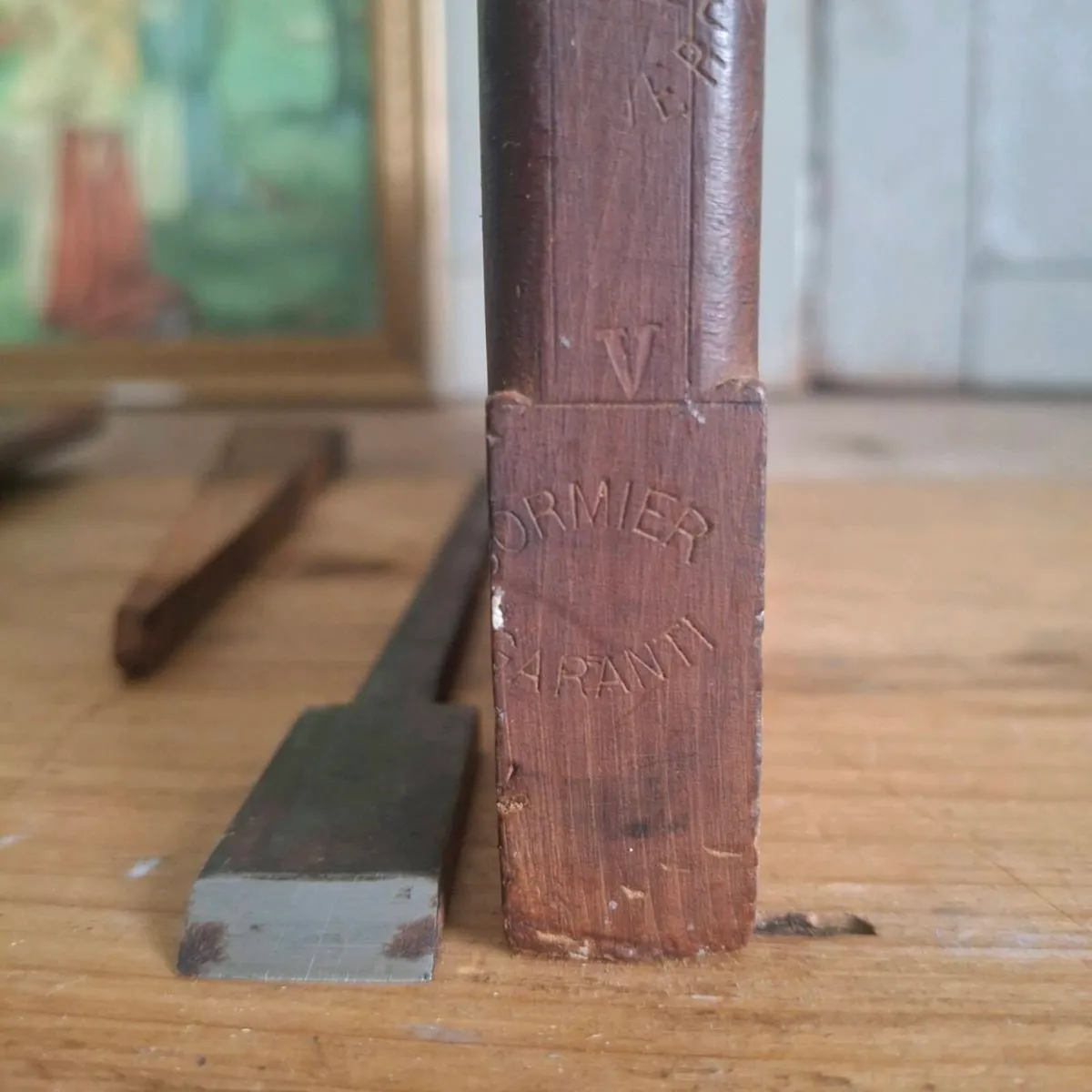 Pair of Antique French Wooden Joinery Planes - Image 3