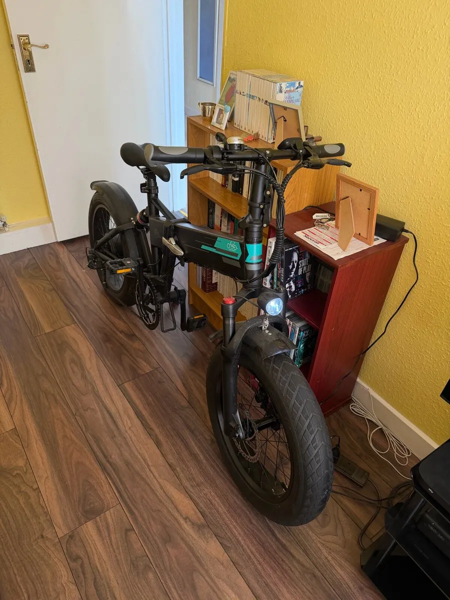Fiido M1 Pro Electric Fat Bike and SHARK Helmet - Image 1