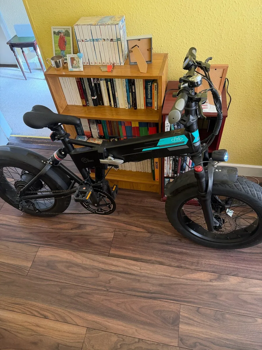 Fiido M1 Pro Electric Fat Bike and SHARK Helmet - Image 2
