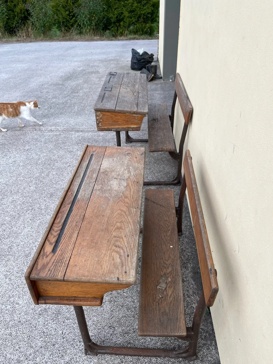 Vintage School Desks - Image 3