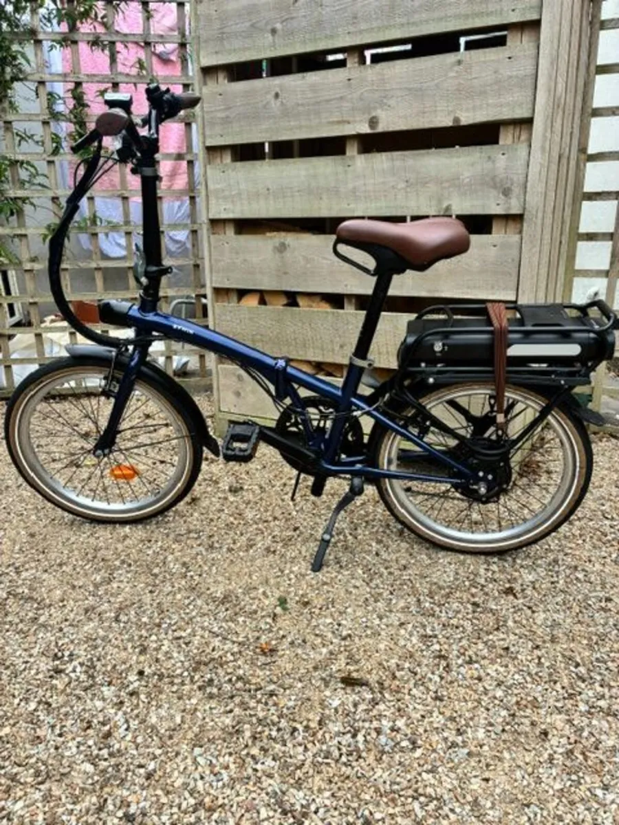 Decathlon Folding Bike E-Fold 500 - Blue - Image 1