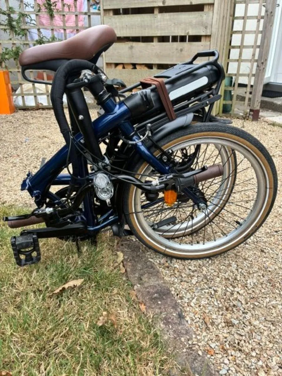 Decathlon Folding Bike E-Fold 500 - Blue - Image 4