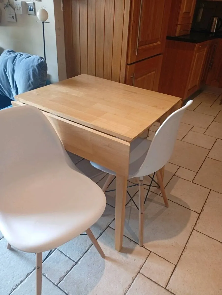 Dining / kitchen table and 2 chairs - Image 1