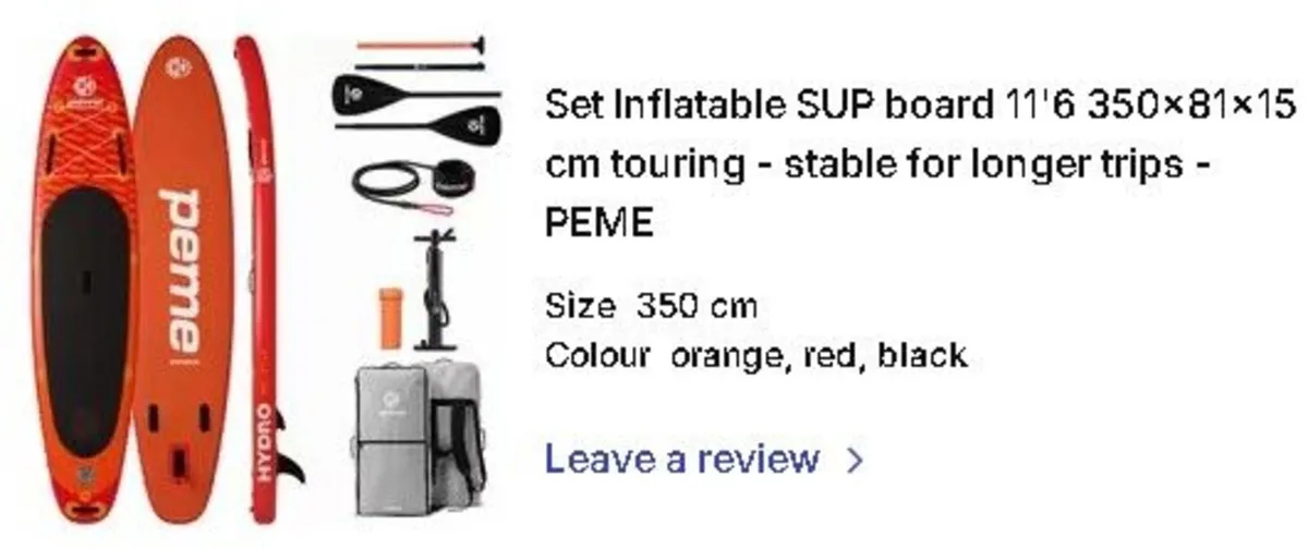 SUP stand-up paddle board inflatable PEME HYDRO - Image 1