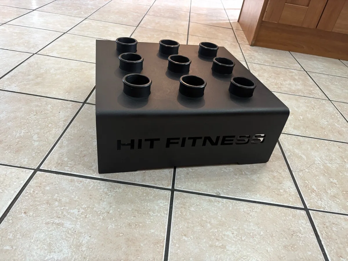 COMMERCIAL OLYMPIC BARBELL HOLDER, HOLDS 9 BARS! - Image 4