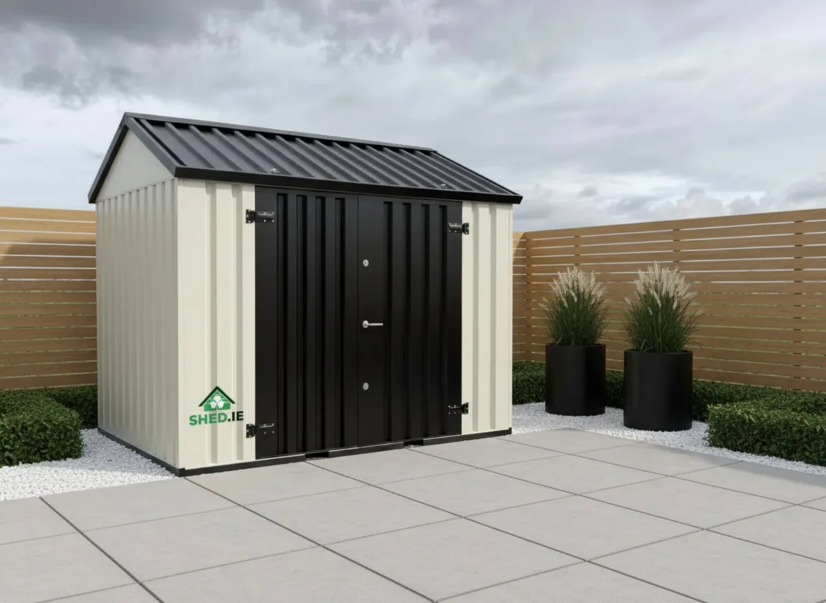 Steel shed including self foundation - 2m × 3m - Image 1