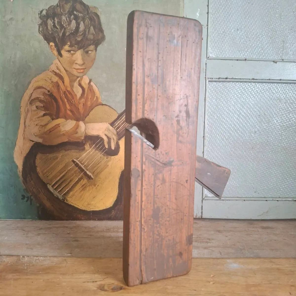Antique Large French Wood Rebate / Rabbet Plane - Image 1