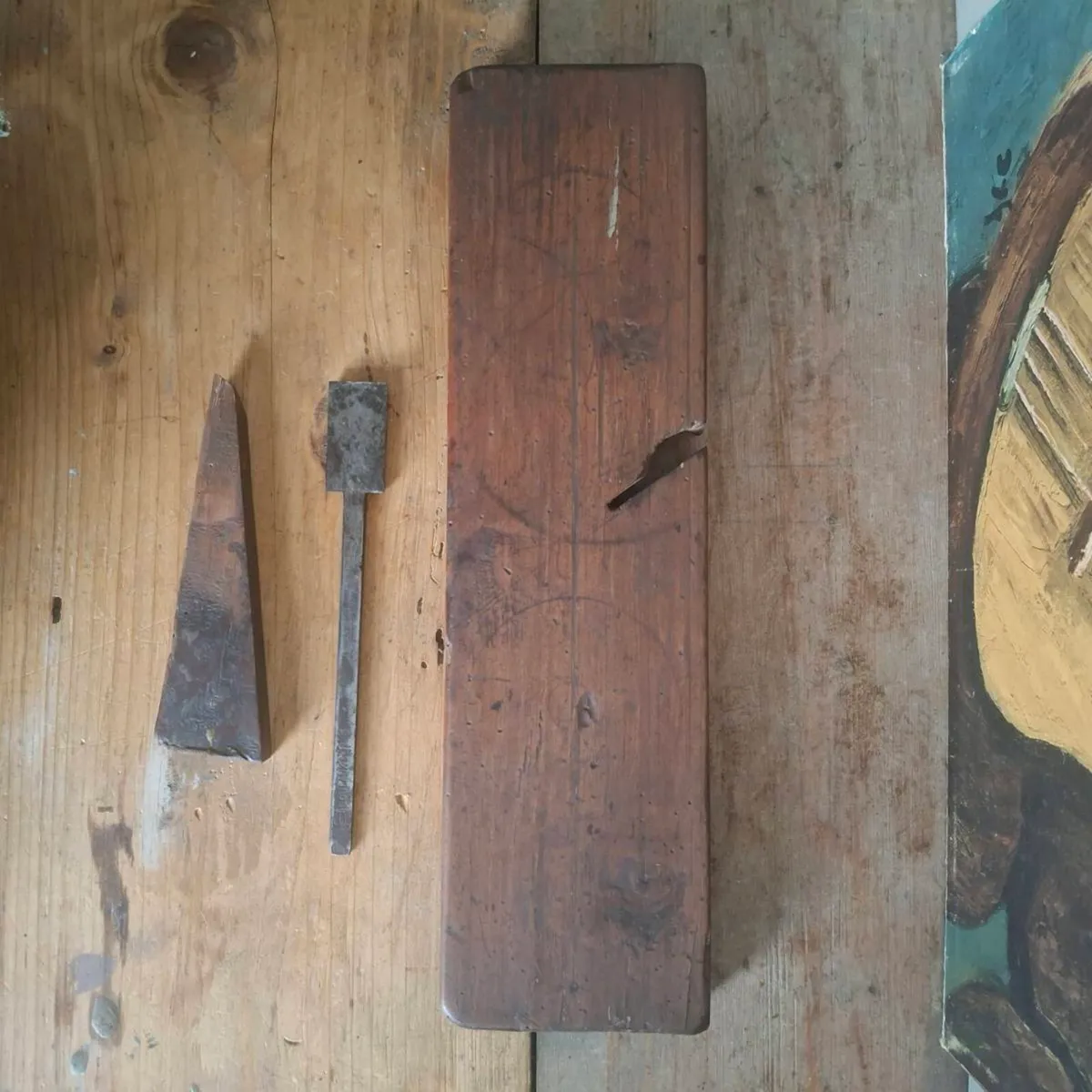 Antique Large French Wood Rebate / Rabbet Plane - Image 2