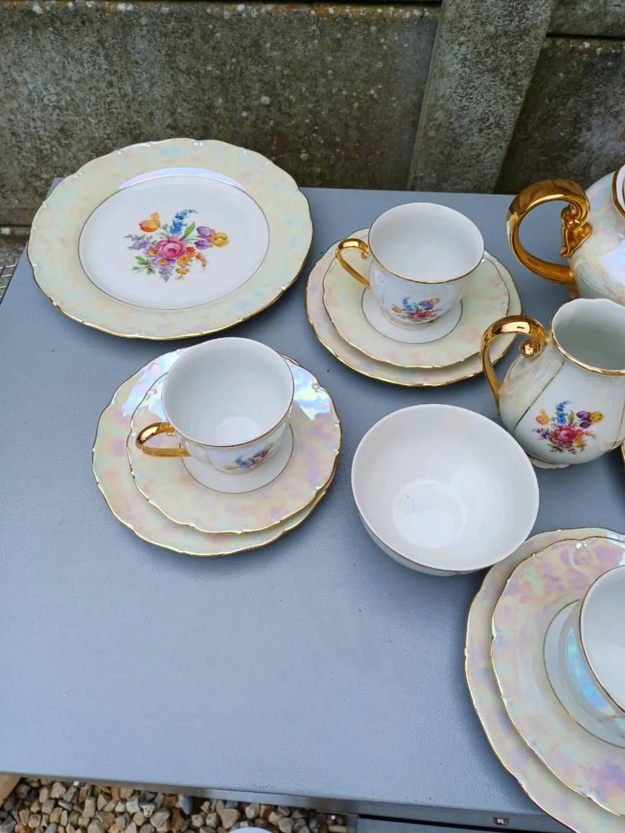 Vintage Mother of Pearl Lustre Ware Teaset - Image 4
