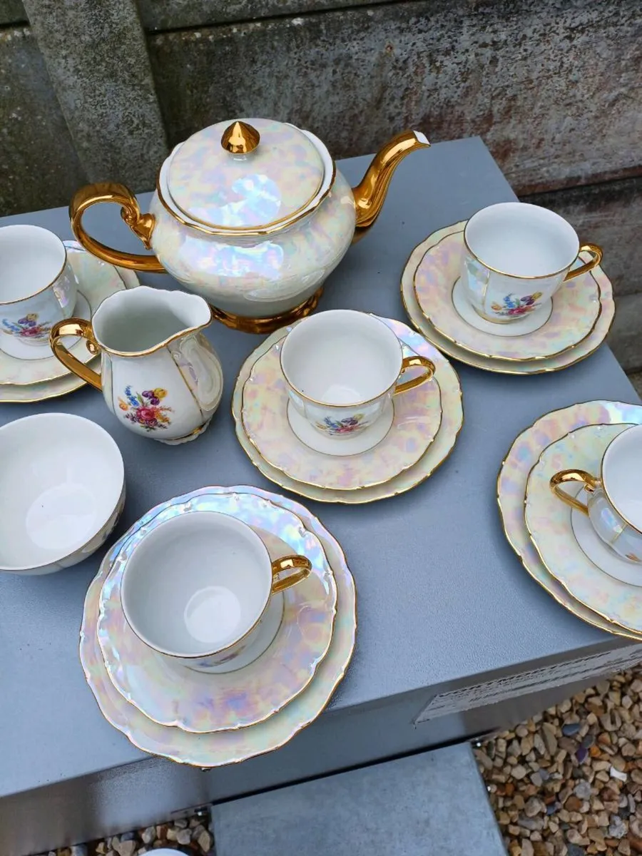 Vintage Mother of Pearl Lustre Ware Teaset - Image 2