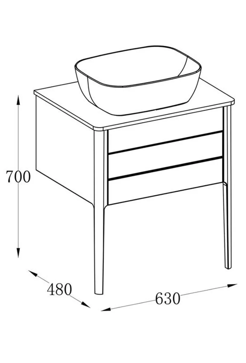 Wall Mounted Vanity Unit - Image 3