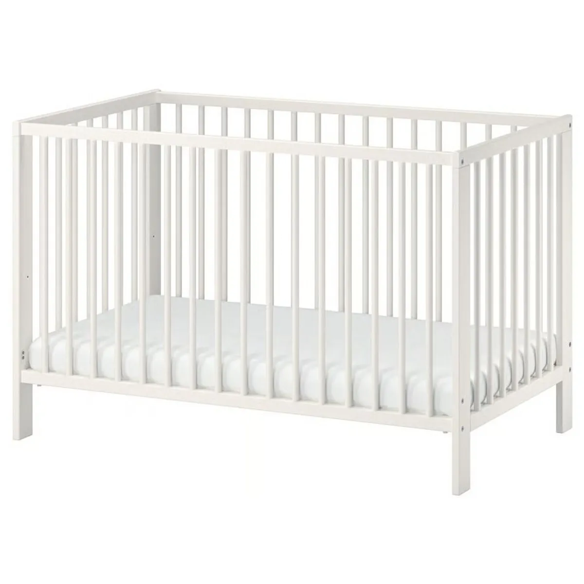 Cot 120x60cm + Mattress with waterproof cover