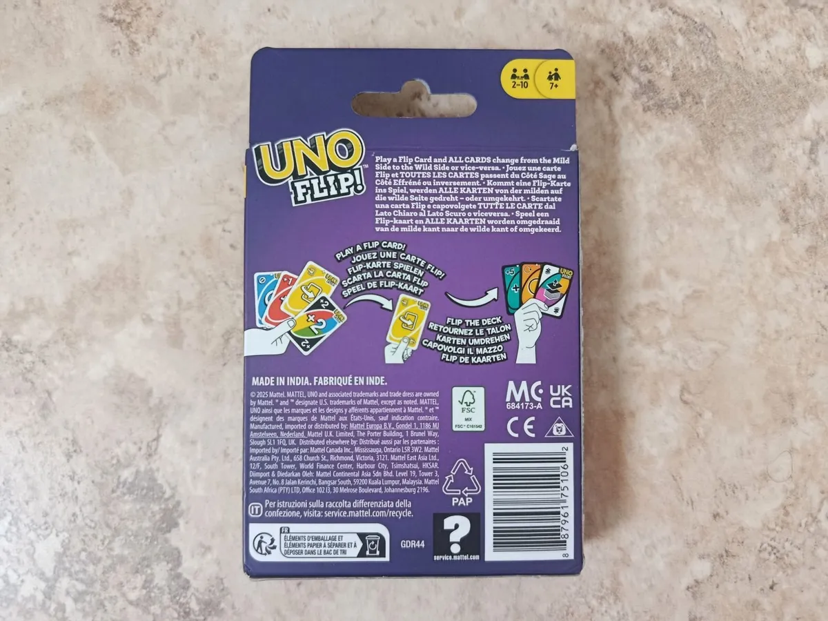 UNO Flip! Card Game 2-10 Players 7+ Mattel - Image 2