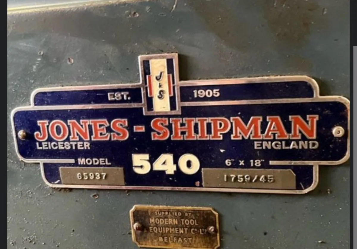 Jones & Shipman 540 Surface Grinder –Ultra Precise