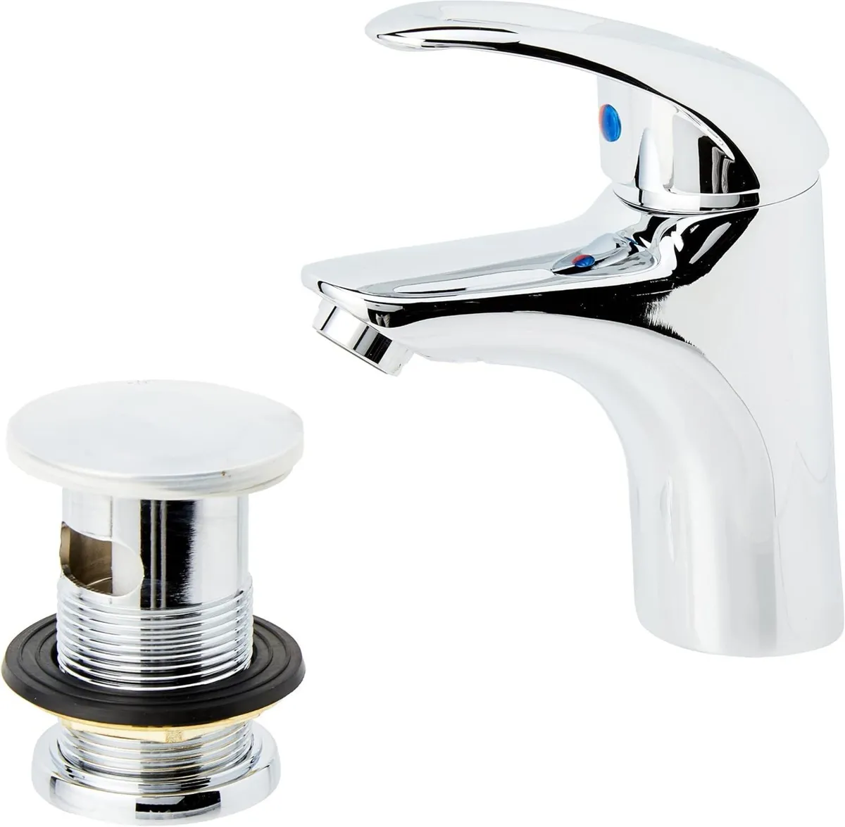 J Bas C Java Basin Mixer with Clicker - Image 1