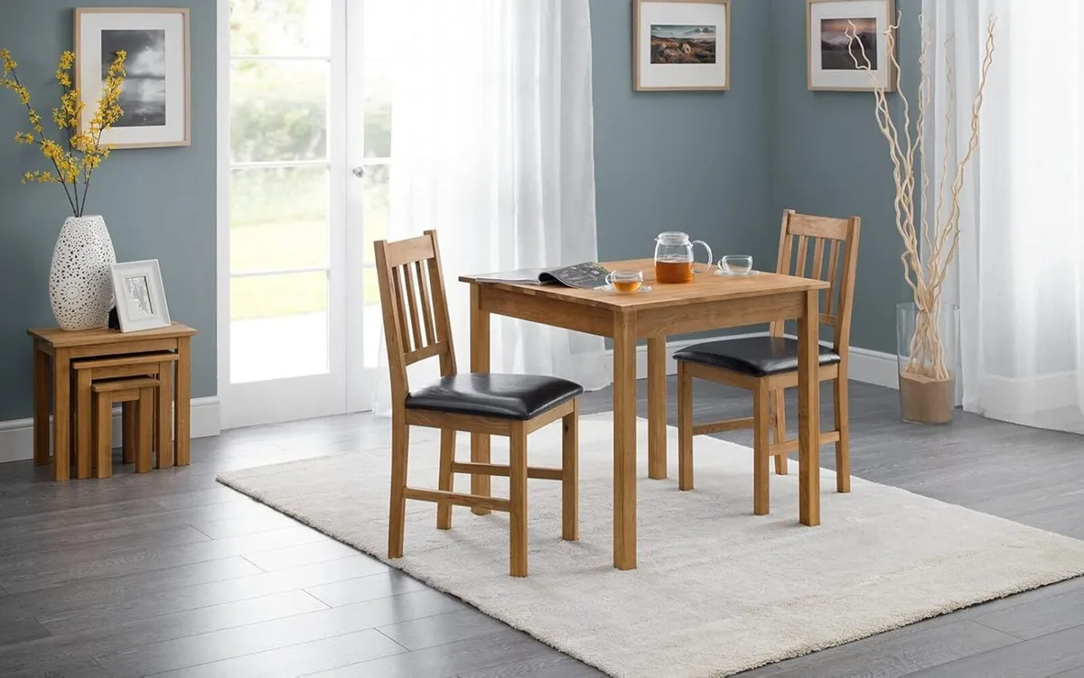 Square Dining Table for 4 Solid Oak H75 - Image 4