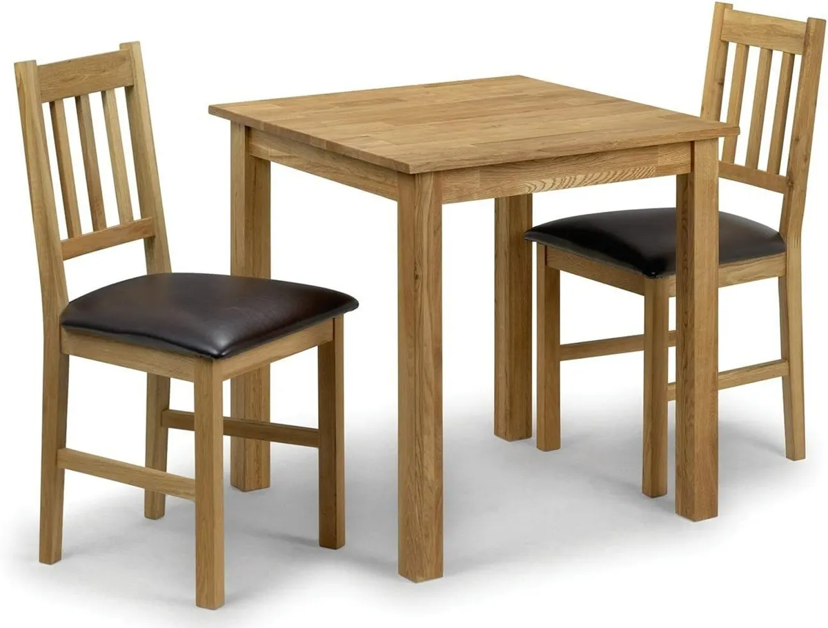 Square Dining Table for 4 Solid Oak H75 - Image 2