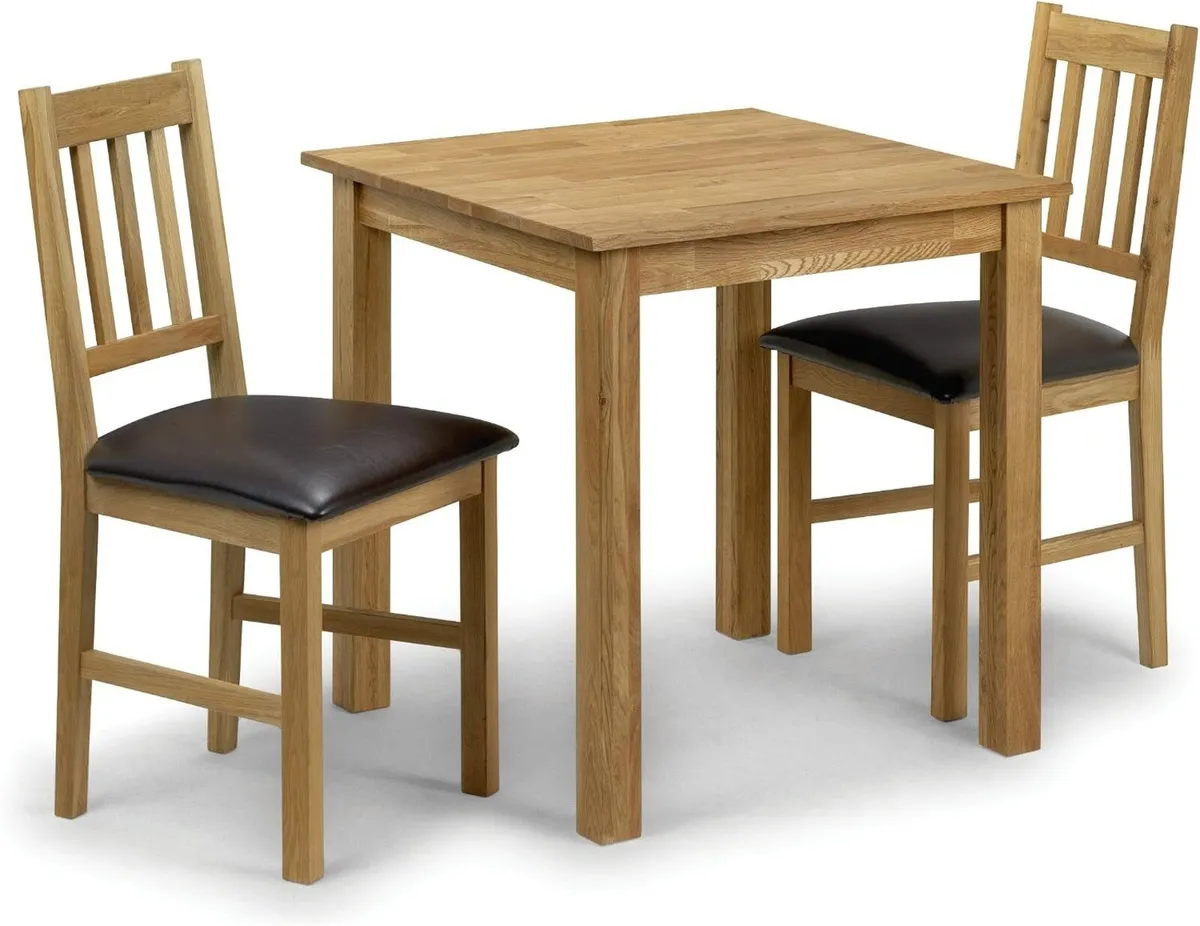 Square Dining Table for 4 Solid Oak H75 - Image 3