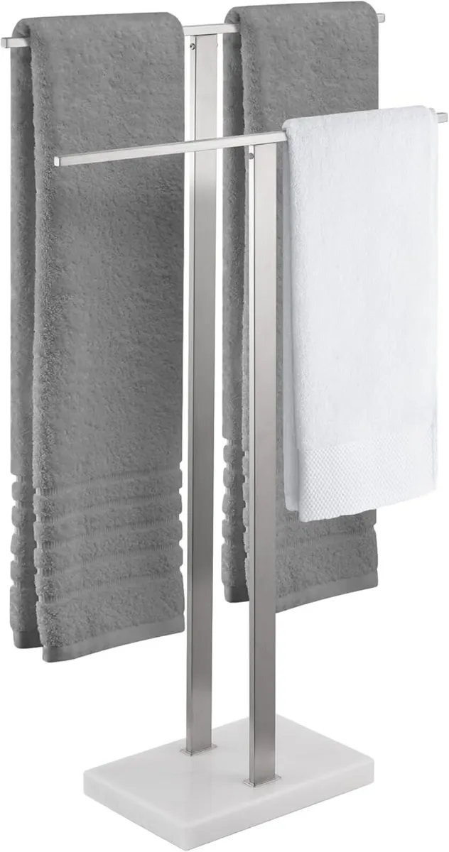 Free Standing Towel Rail for Bathroom Stand 2-Tier - Image 1