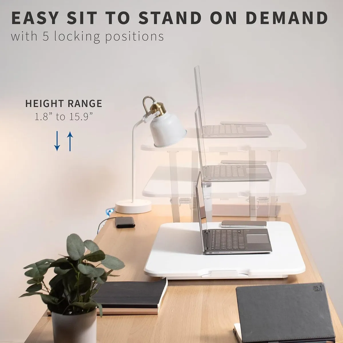 Ultra-Slim Single Top Height Adjustable Standing - Image 4