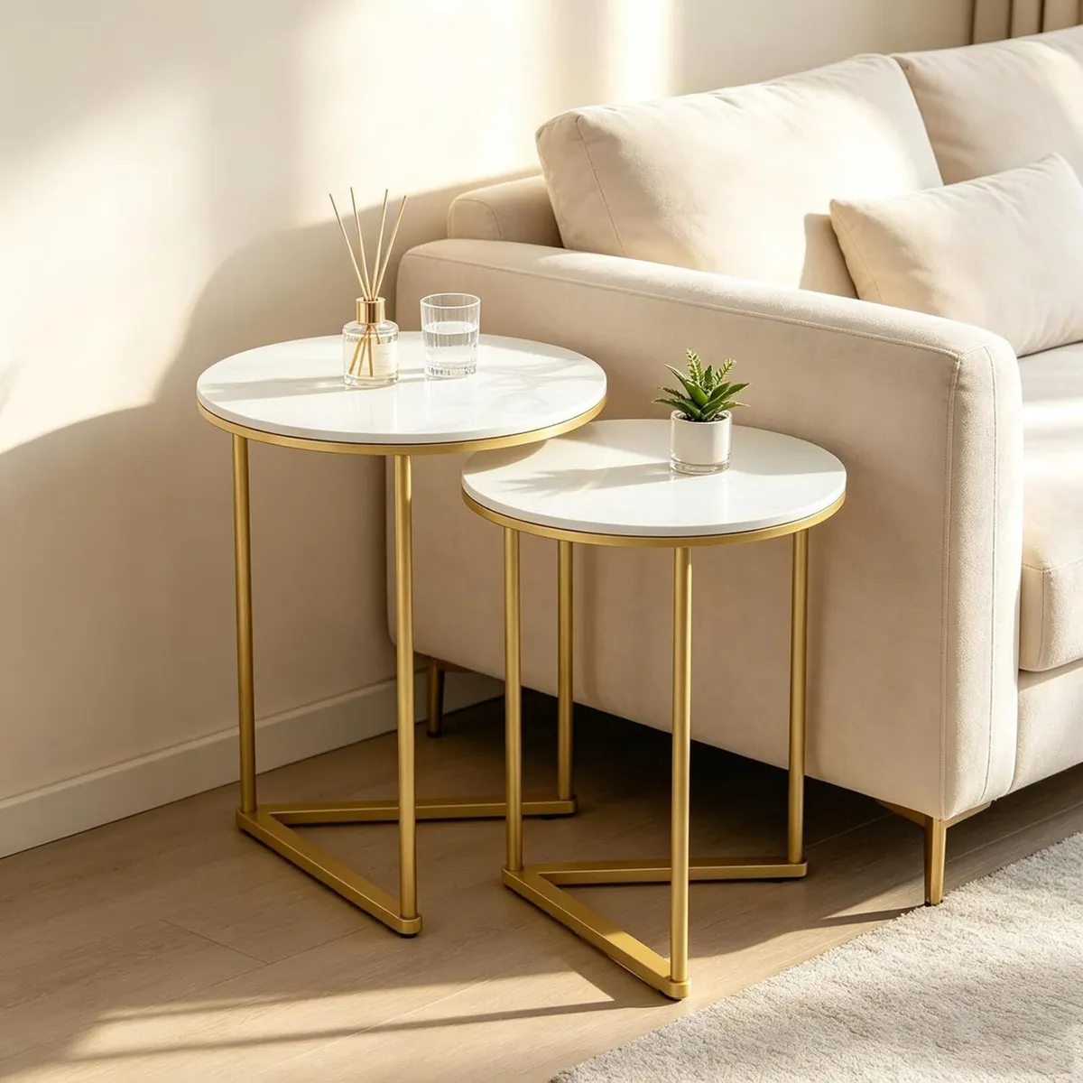 Nesting Side Tables Sintered Stone Top - Image 3