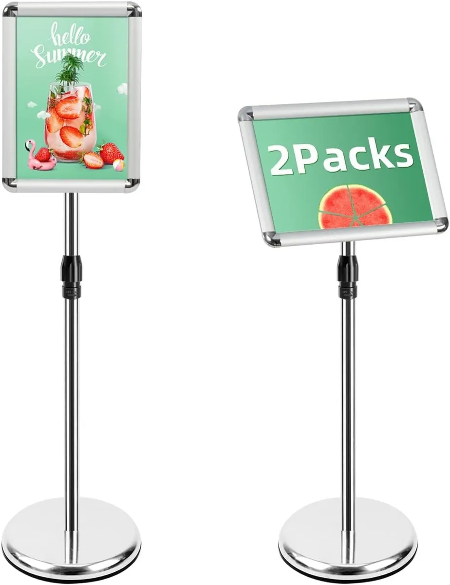 A4 Stand Sign Holder Display Free Standing Signs - Image 1