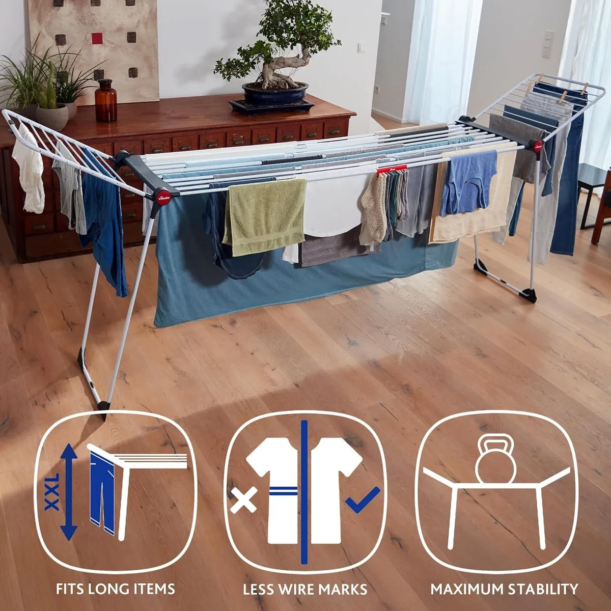 Infinity Flex Plus Clothes Airer Large Extendable - Image 3