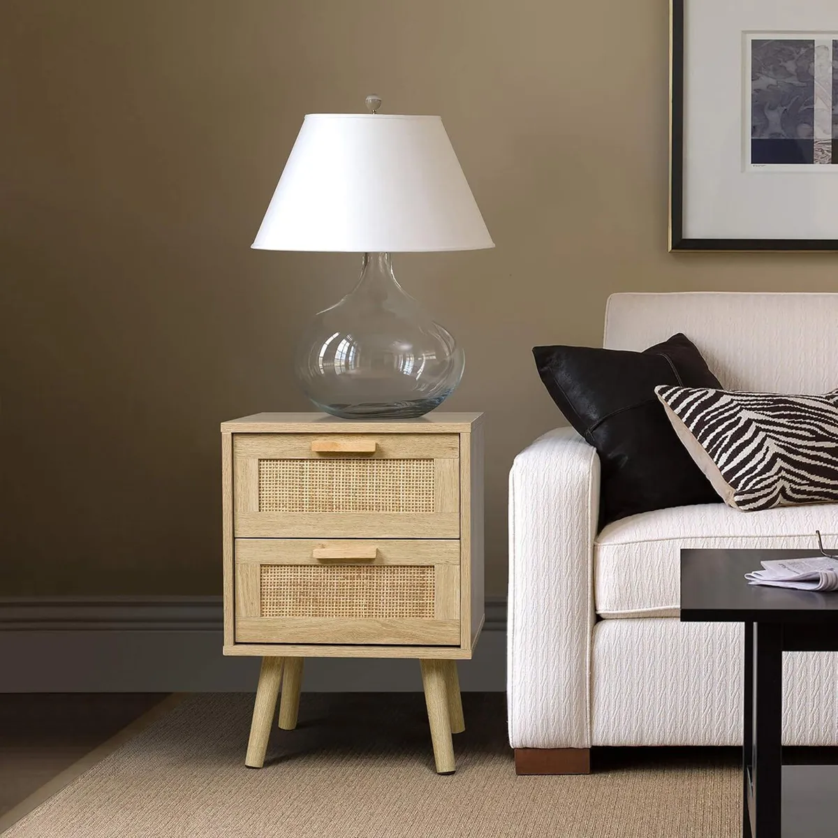 Bedside Tables Side Table with 2 Hand Made (Set - Image 2