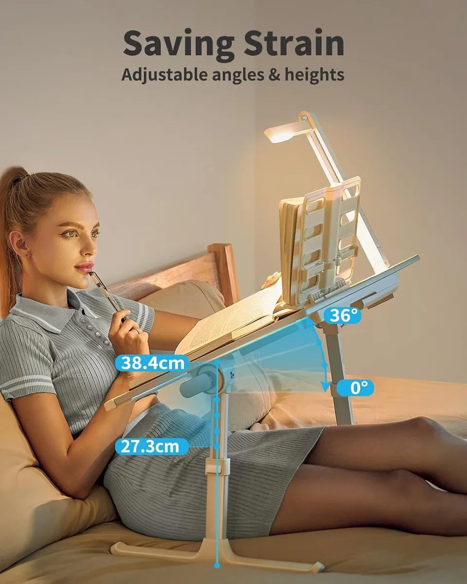 Laptop Bed Tray Desk with LED Light Xx-Large - Image 3