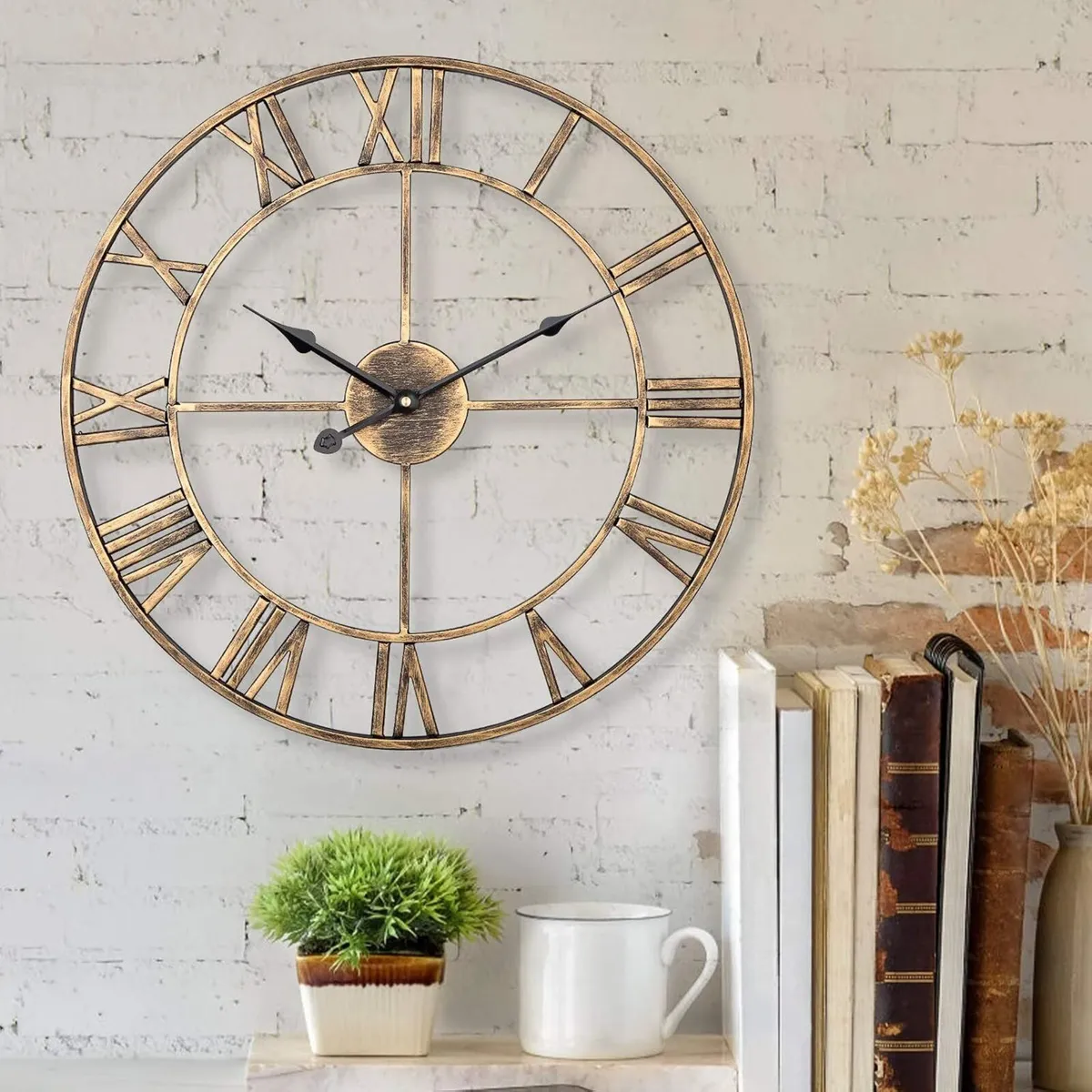 Silent Metal Skeleton Wall Clock European - Image 2