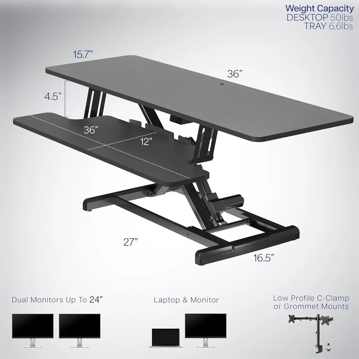 91CM Electric Motor Desk Converter Height - Image 3