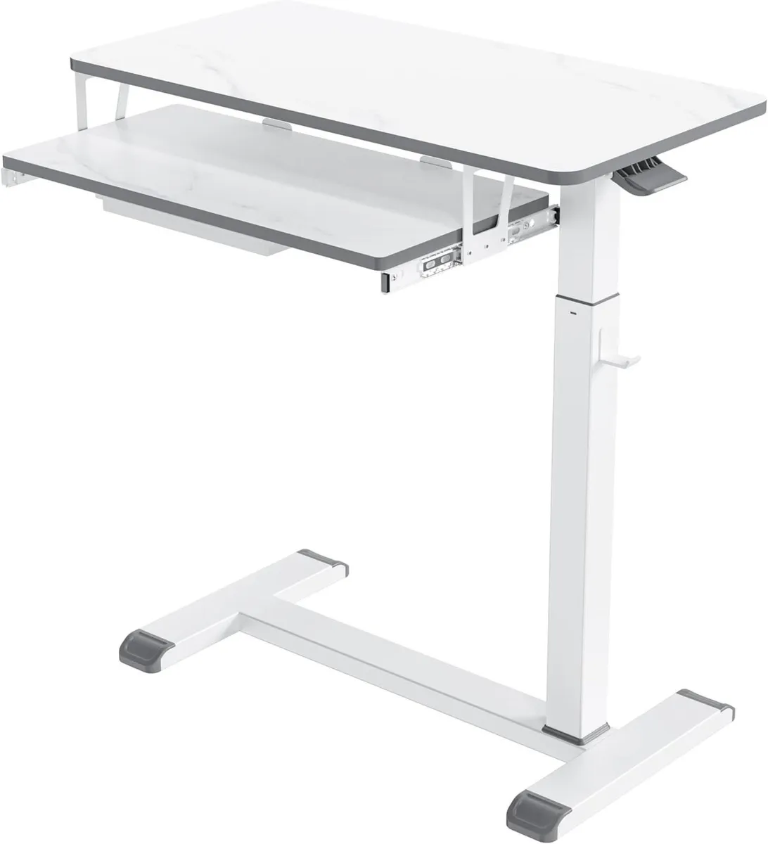 Mobile Standing Desk with Keyboard Tray Height - Image 1