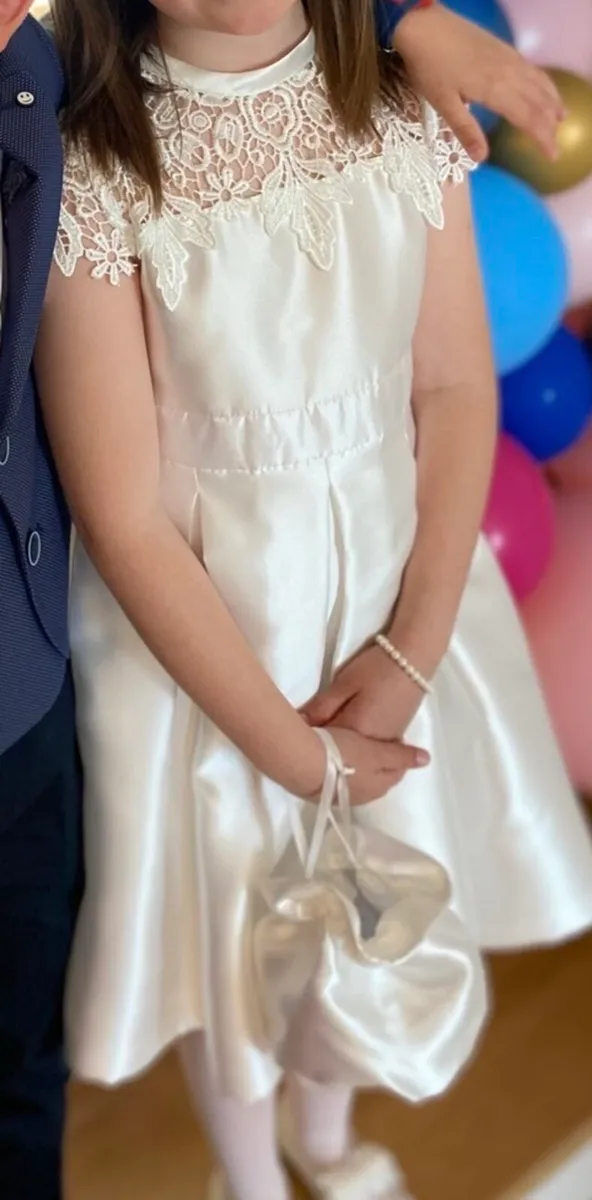 Darcy Bow Communion Dress and Bag - Image 2