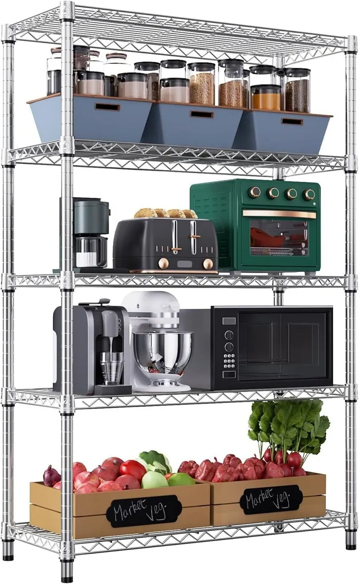 Adjustable Shelves Heavy Duty Wire Pantry Shelving - Image 1