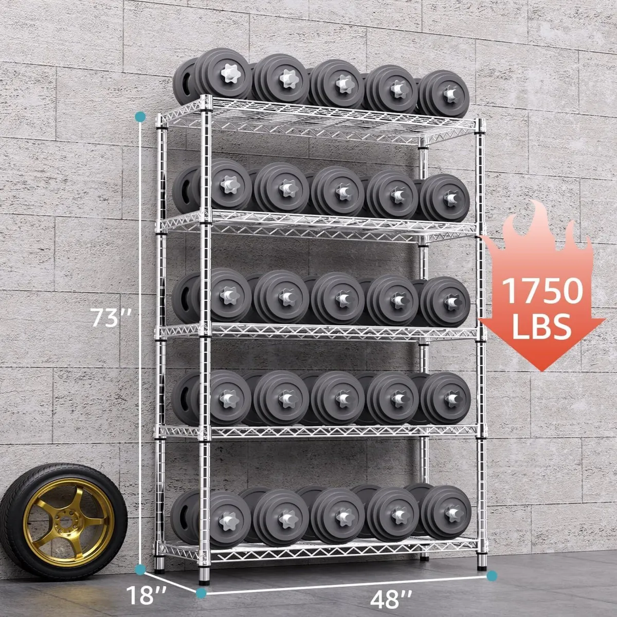 Adjustable Shelves Heavy Duty Wire Pantry Shelving - Image 3
