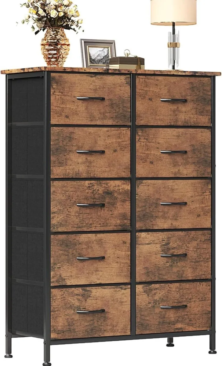 Chest of Drawers for Bedroom 10 Drawer Tall - Image 1