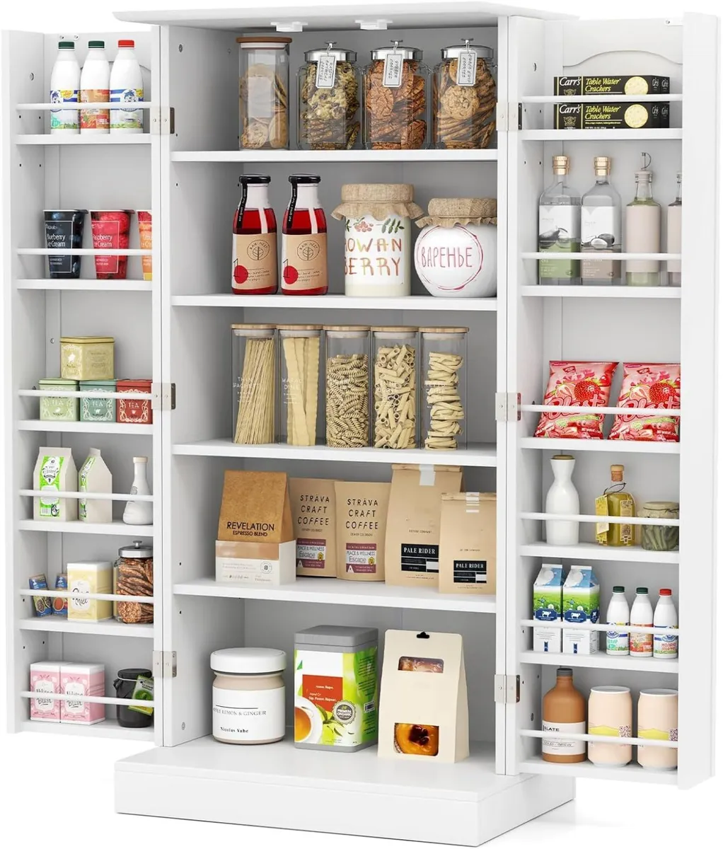 Kitchen Cupboard Wooden Buffet Pantry Cabinet - Image 1