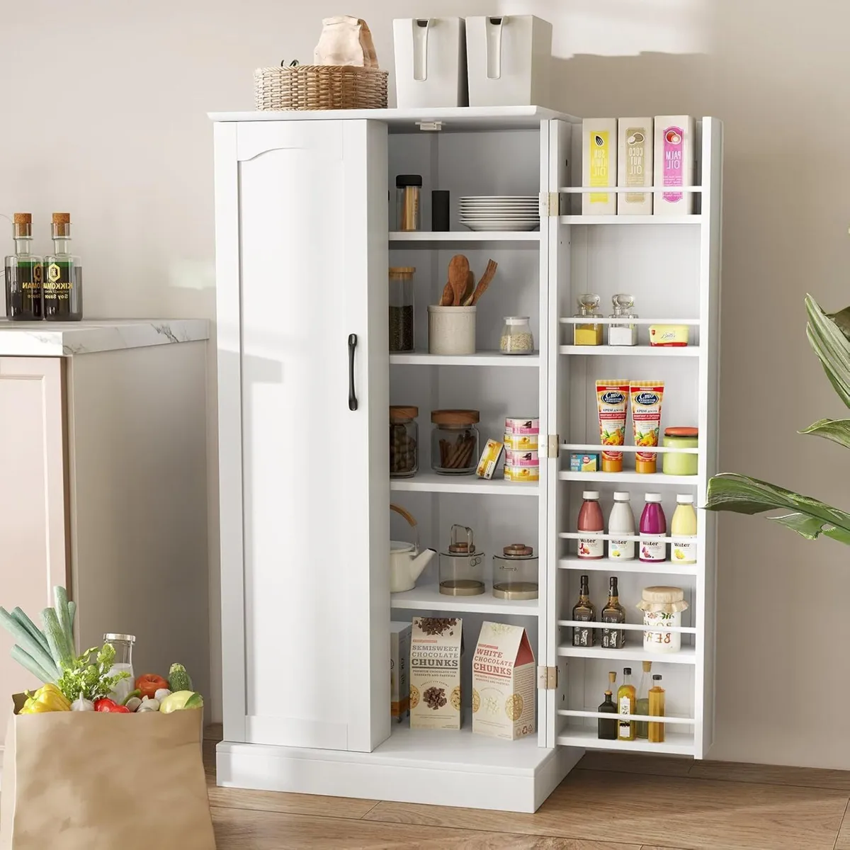 Kitchen Cupboard Wooden Buffet Pantry Cabinet - Image 2