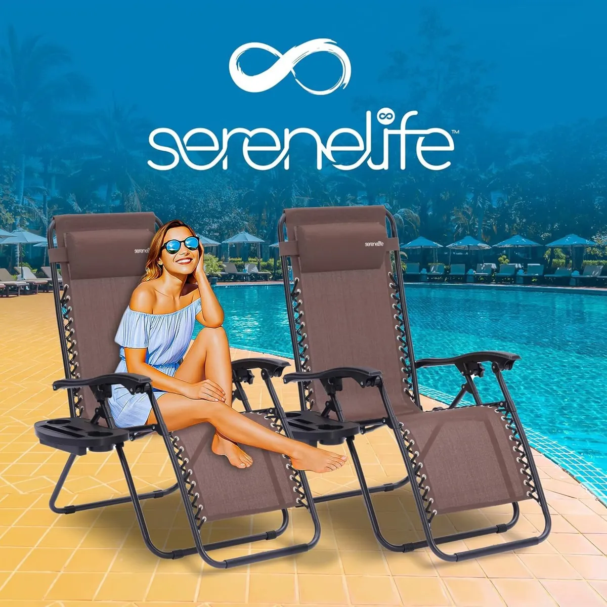 Zero Gravity Lounge Chair Adjustable Recliners - Image 2