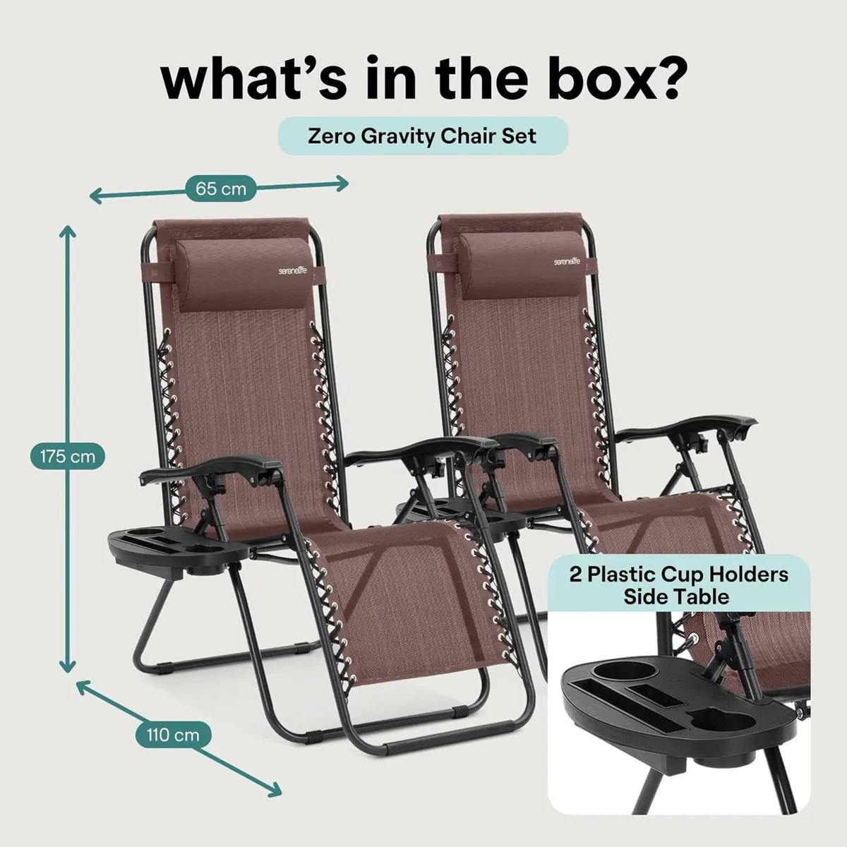 Zero Gravity Lounge Chair Adjustable Recliners - Image 3