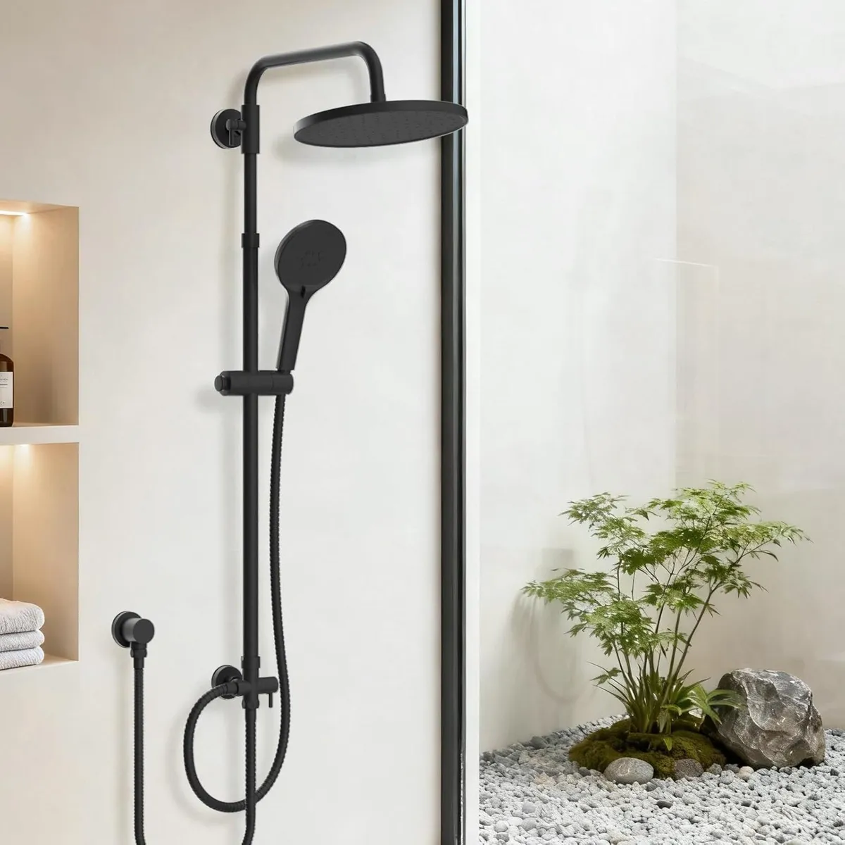 Self-Cleaning Rainfall Shower Kit 304 Stainless - Image 1