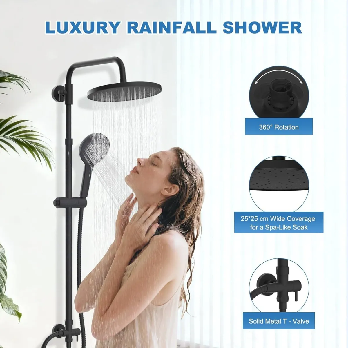 Self-Cleaning Rainfall Shower Kit 304 Stainless - Image 4