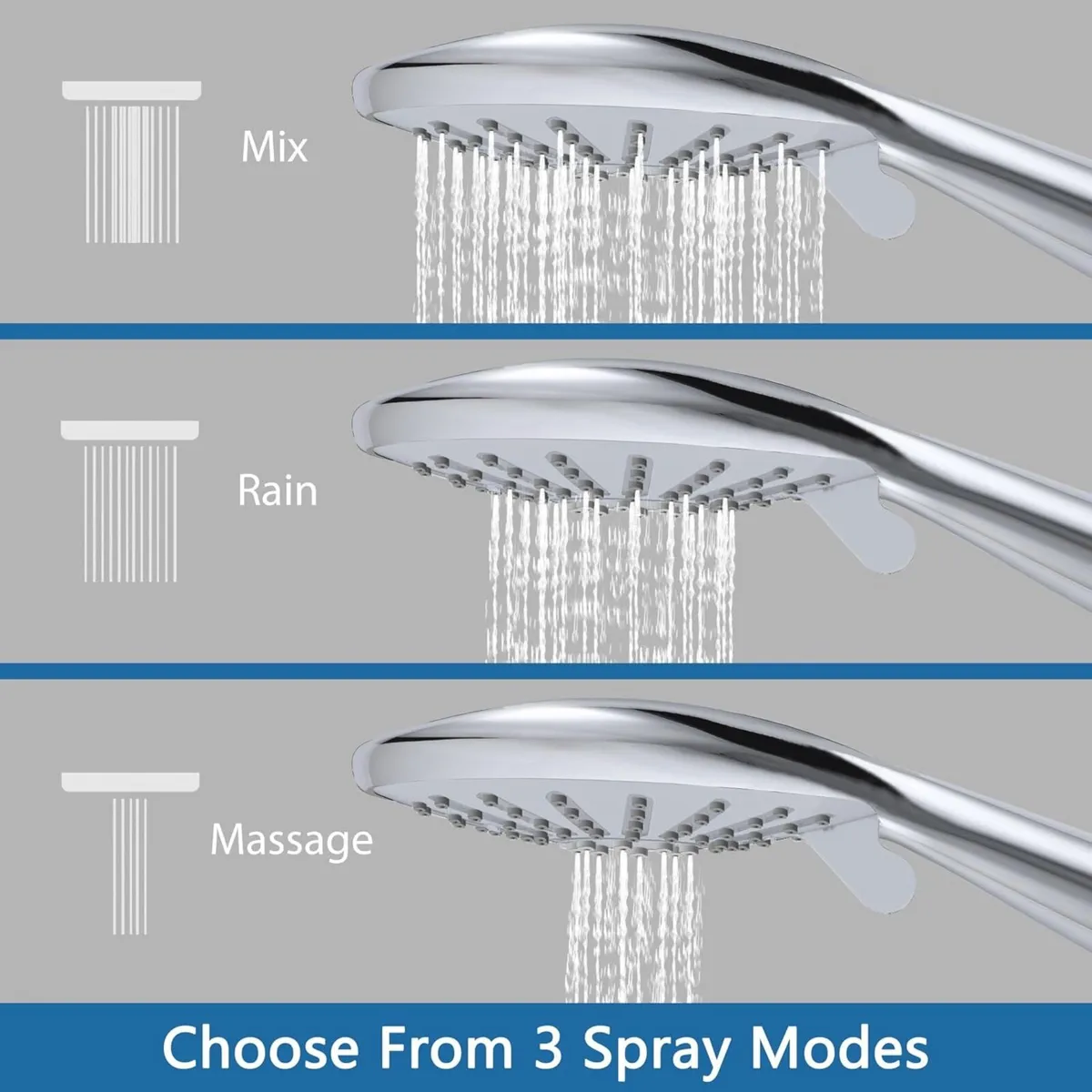Bar Mixer Shower Set System Adjustable Height - Image 4