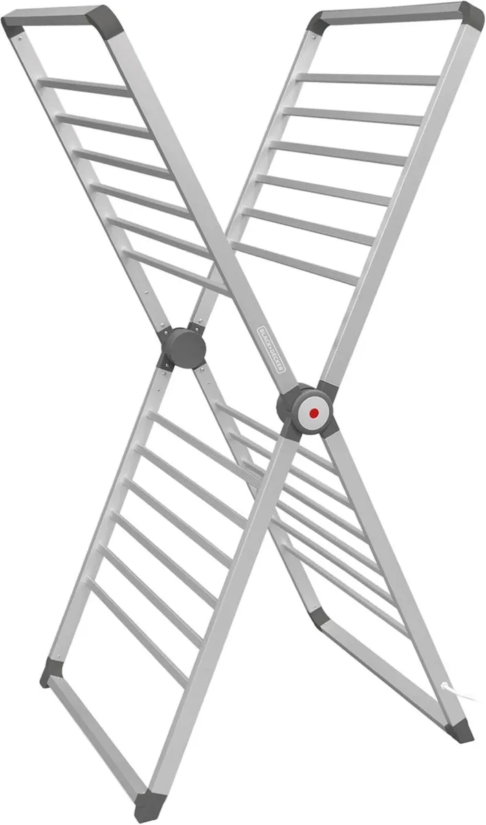 X-Frame Folding Heated Clothes Airer 12.5m - Image 1
