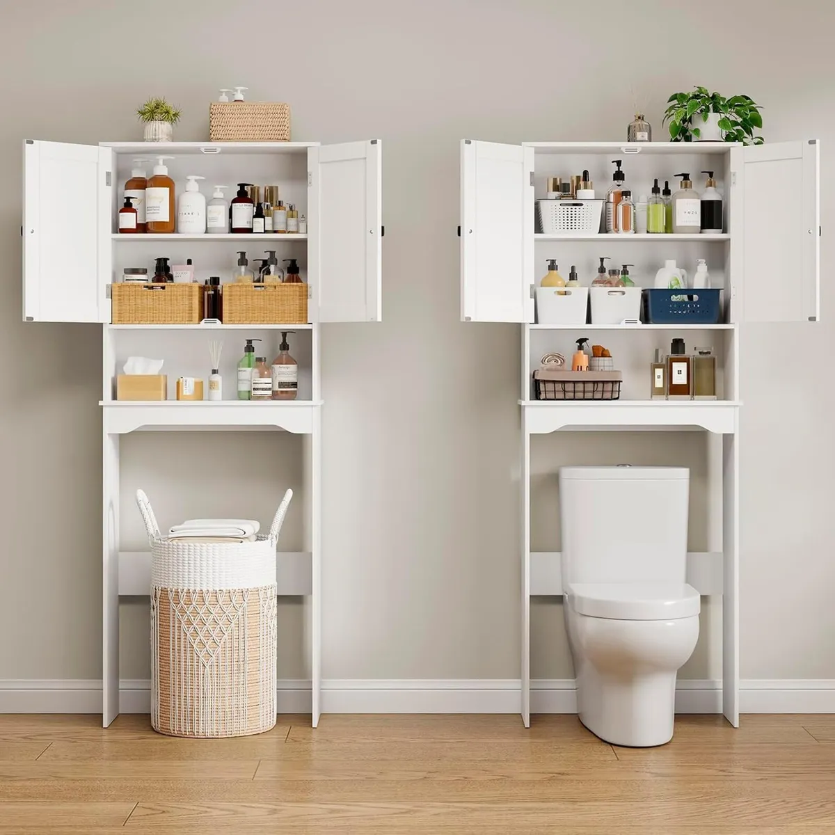 Over the Toilet Storage Cabinet Bathroom Above - Image 3