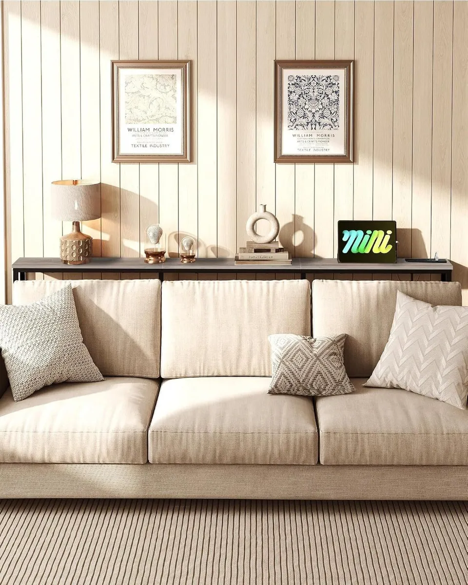 200CM Narrow Console Table with Power Outlet - Image 4