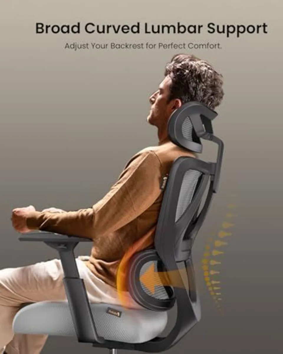Ergonomic Office Desk Chair with 10CM Spring - Image 4