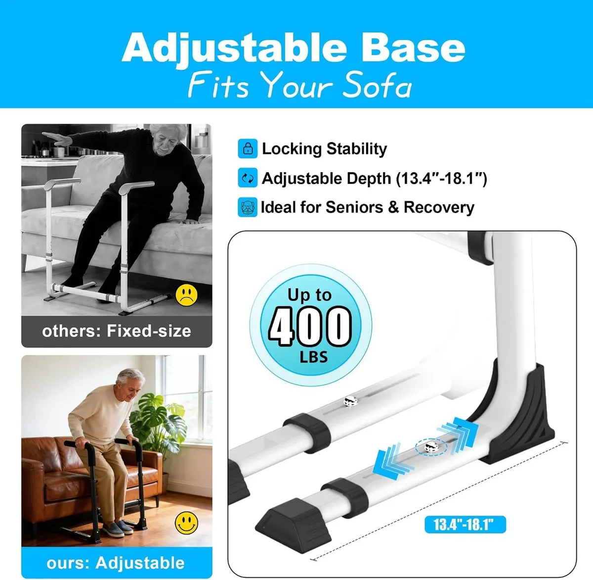 Adjustable Heavy-Duty Sofa Stand Assist - Image 3
