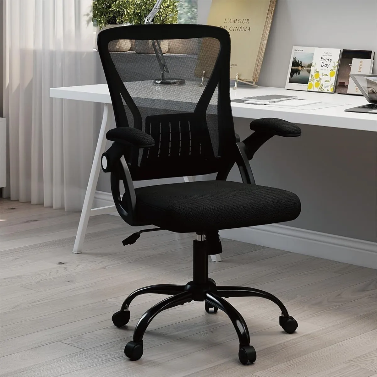 Ergonomic Mesh Office Chair Adjustable Armrests - Image 2